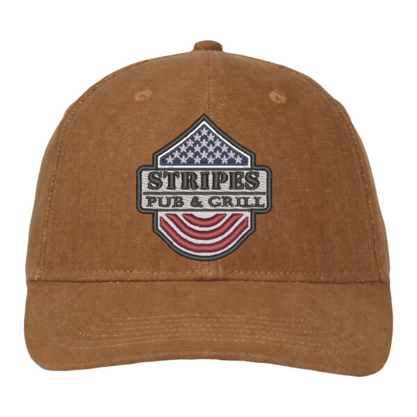 Cotton Canvas Stripes Hat Thumbnail