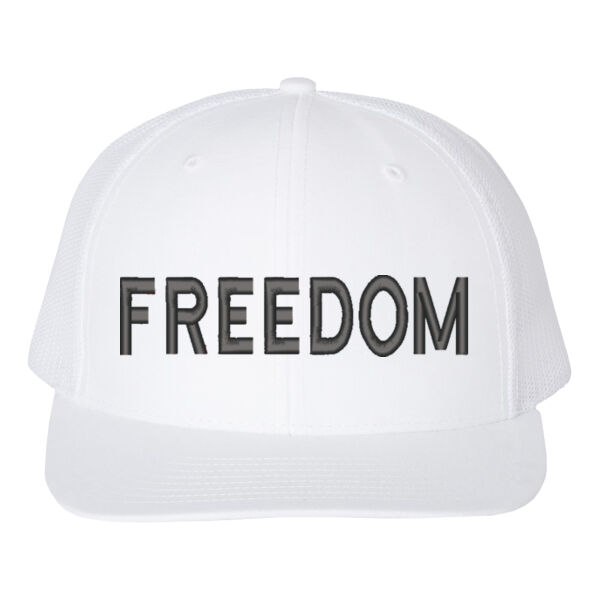 FREEDOM Hat White Thumbnail